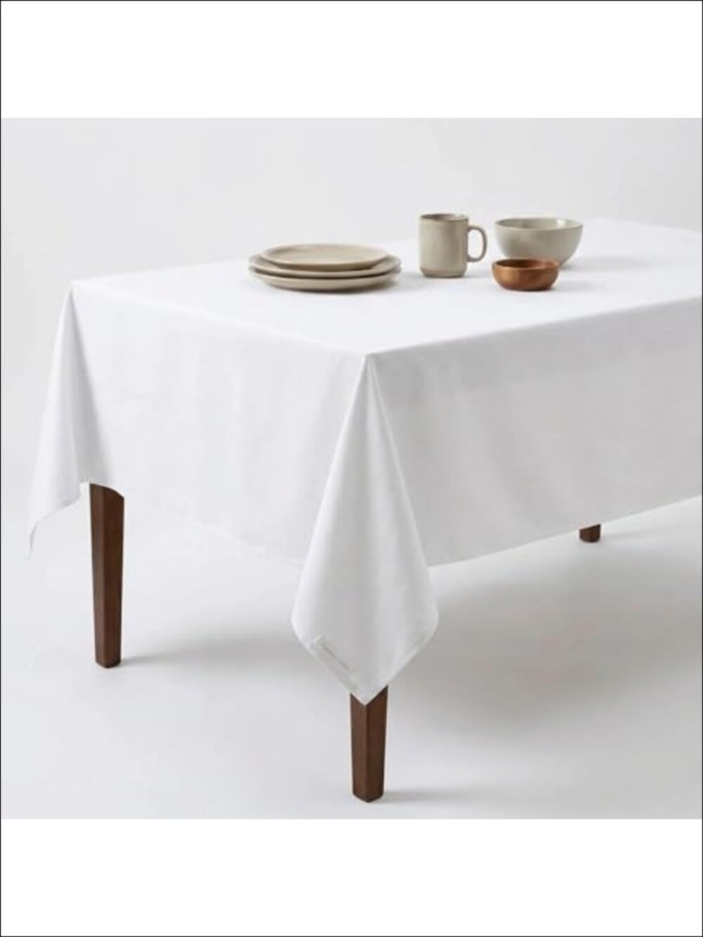 Cotton Tablecloth 60x84 Rectangular Dining Kitchen Table Cover 6-8 Seats